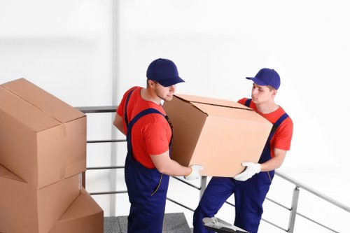 Local removals team preparing a residential move in Edgware