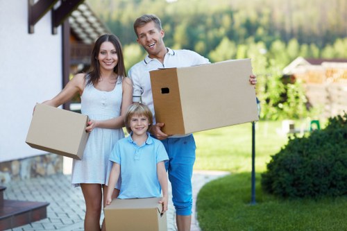 Business move transport and unloading support for Edgware premises