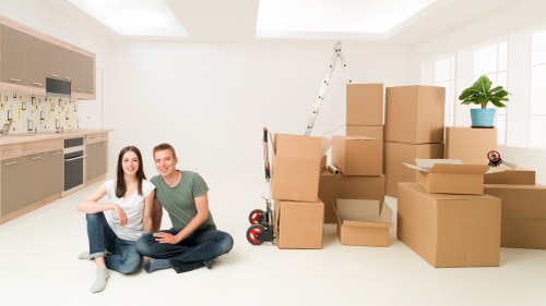 Professional same day move handling boxes and furniture